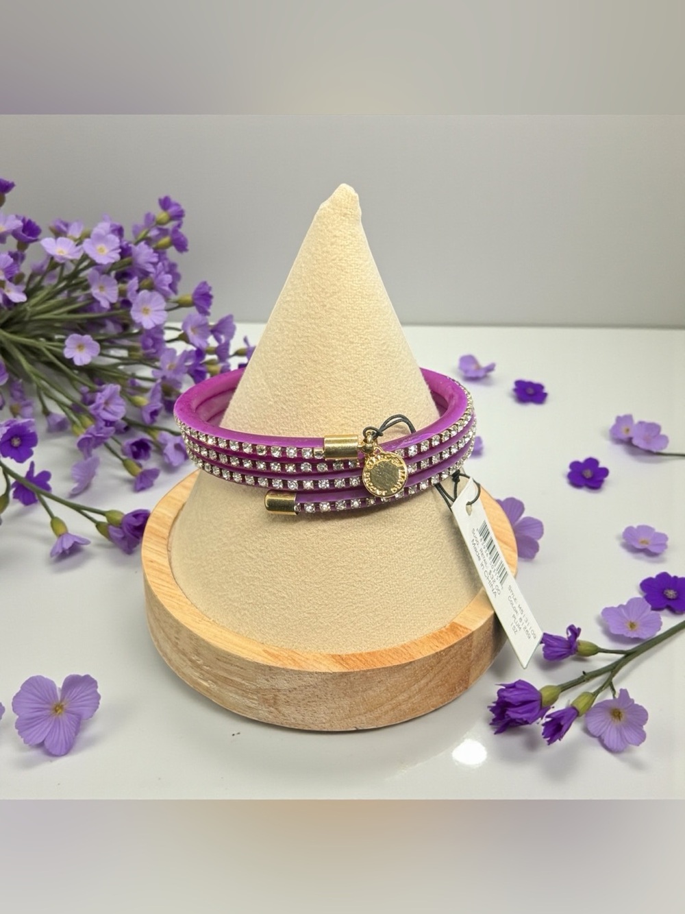 💜MARC BY MARC JACOBS💜Plum Slinky
Bracelet w/ Rhinestones/NWT